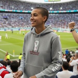 FIFA‎ World Cup 2022 Gray Fleece Hoodie Size M soccer football licensed NWT cozy